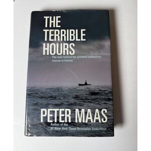 The Terrible Hours Peter Maas Hardcover Submarine Rescue History 0060194804